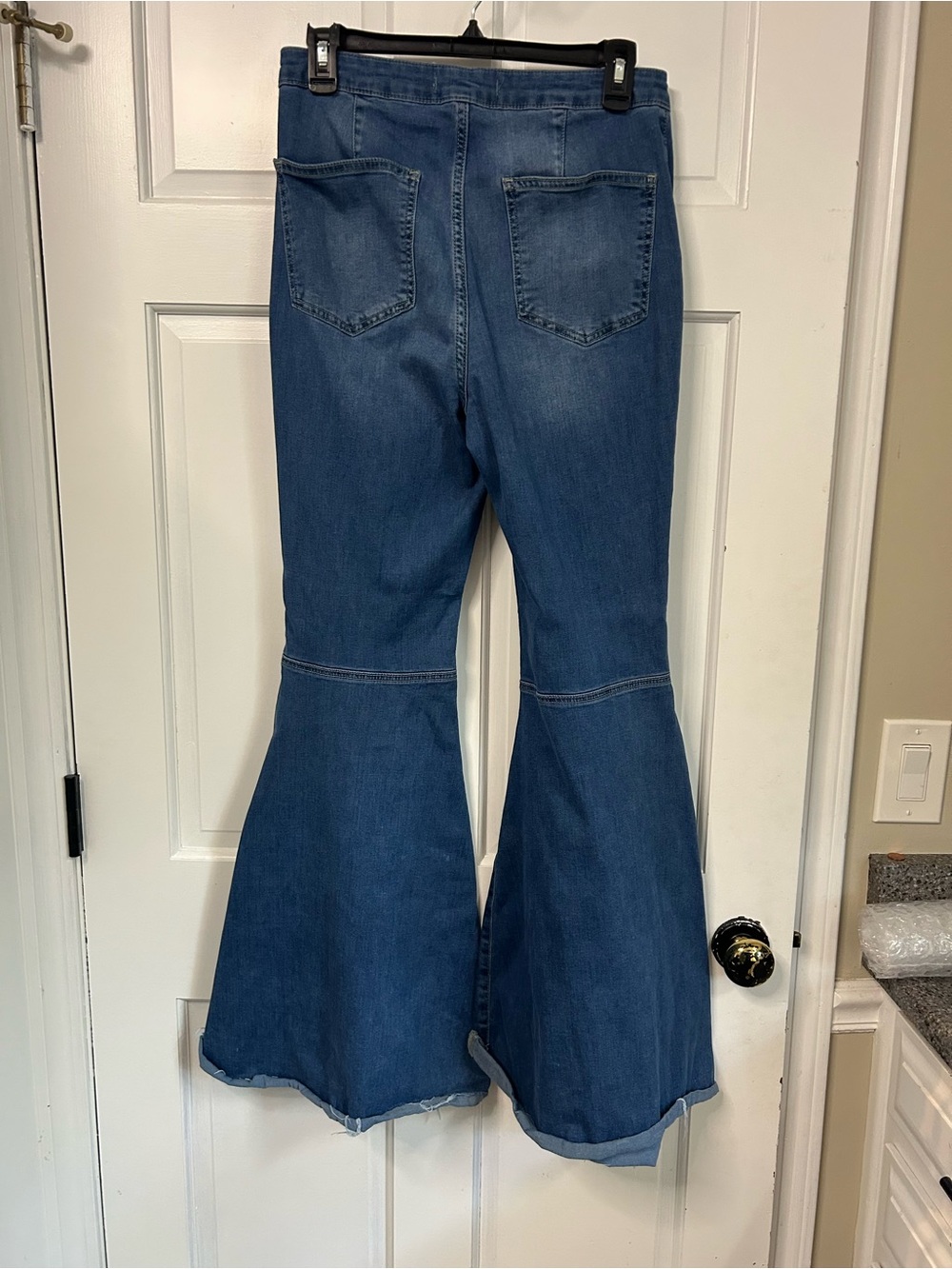 We The Free Dark Blue High-Rise Flare Jeans - Picture 2 of 4